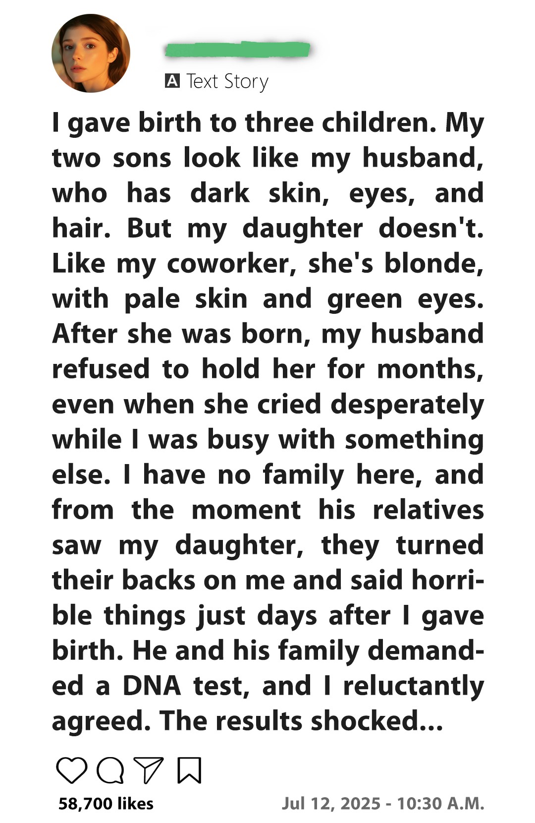 He Demanded A DNA Test Because His Daughter Looked Nothing Like Him Or he-demanded-a-dna-test-because-his-daughter-looked-nothing-like-him-or